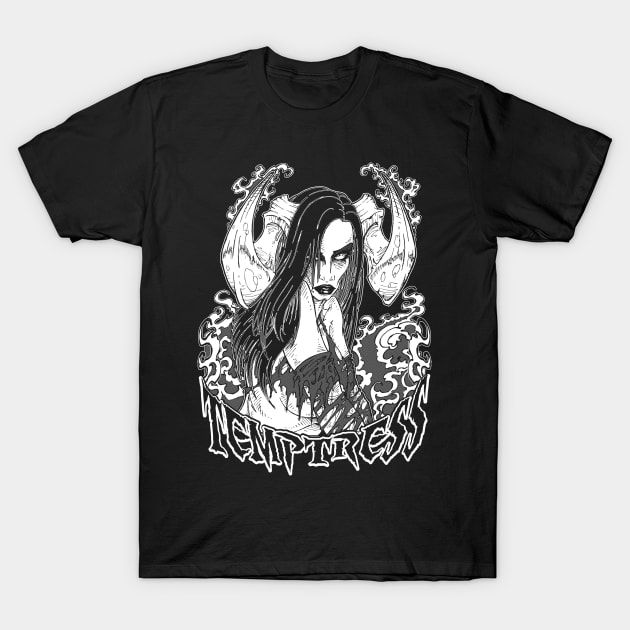 succubus temptation T-Shirt by Stitchedupscribbles72